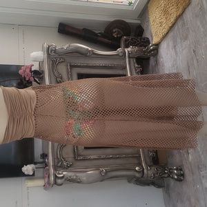 Venus swimsuit cover up sz sm/med. Stretchy light brown. No flaws SALE. 50% off